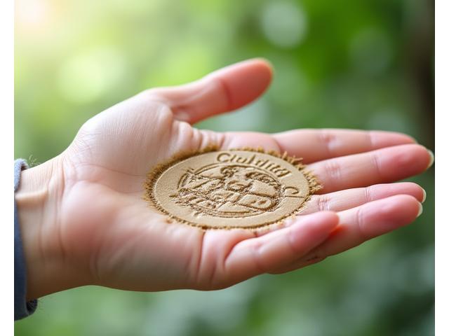 動物実験フリー認証マークと手を取り合うイメージ